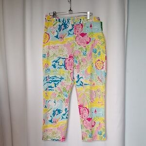 Lilly Pulitzer Palm Beach Lilly Capri Pants Size 8 (NWT)